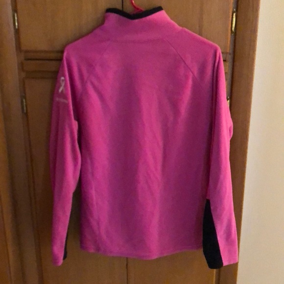 Women’s Columbia pink ribbon fleece pullover, L - Picture 4 of 4